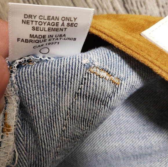 LEVI'S RE/DONE Denim Skirt with Faux Leather Buckle Belt Waist | Size 24 | NWT'S - Picture 8 of 12